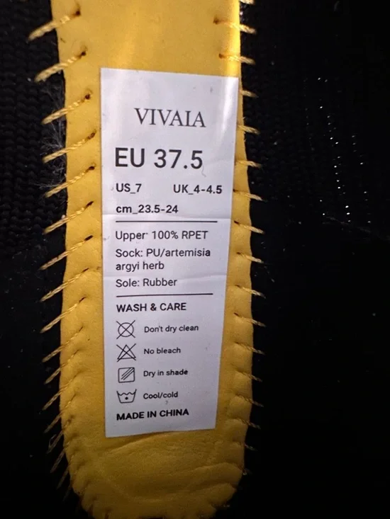 Vivaia Margot Mary Jane Square-Toe Flats Black size 37.5 US 7 - Picture 6 of 6